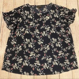 Lane Bryant Ruffle Sleeve Blouse